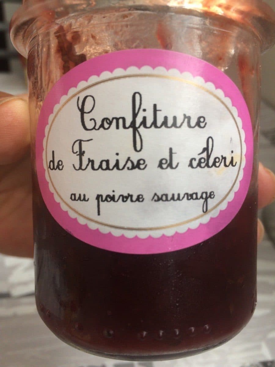 Atelier des Saveurs Confiture de fraise et de céleri packshot
