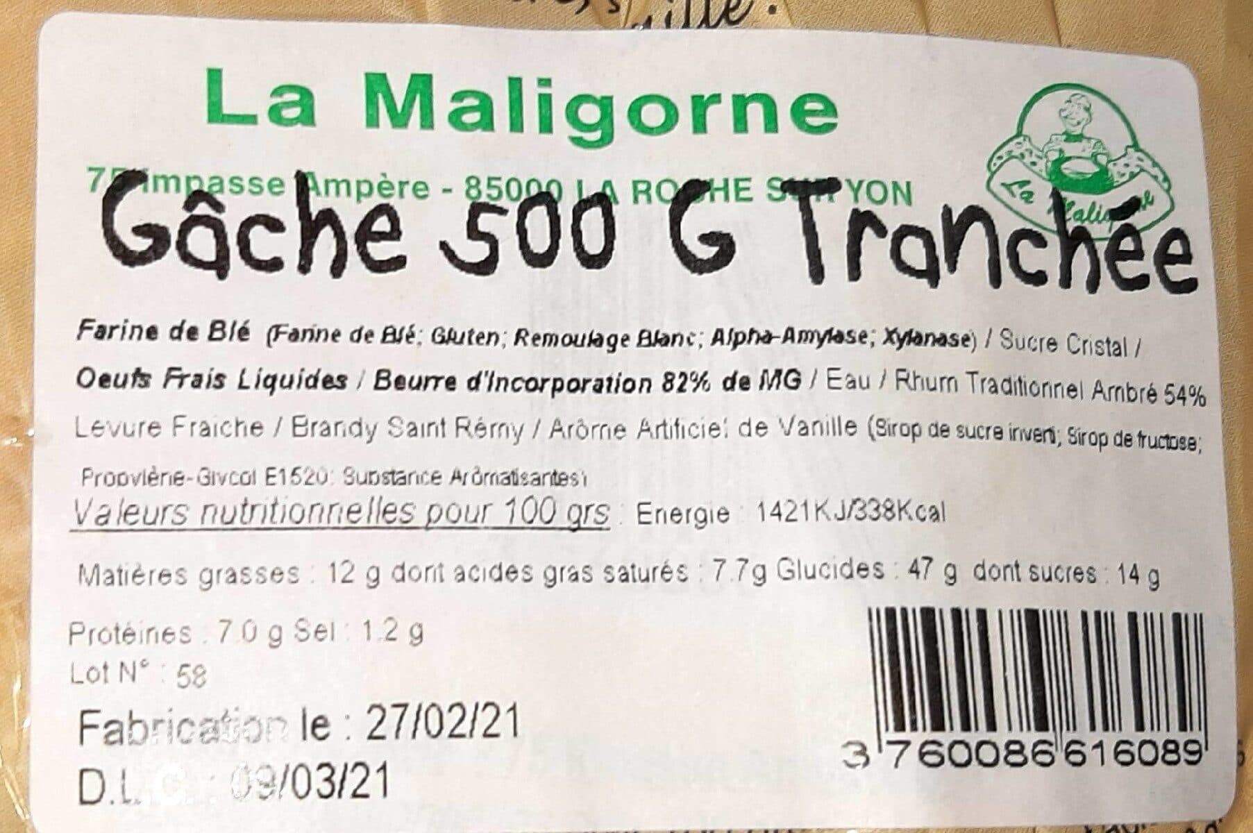 Open Food Facts Gâche artisanale packshot