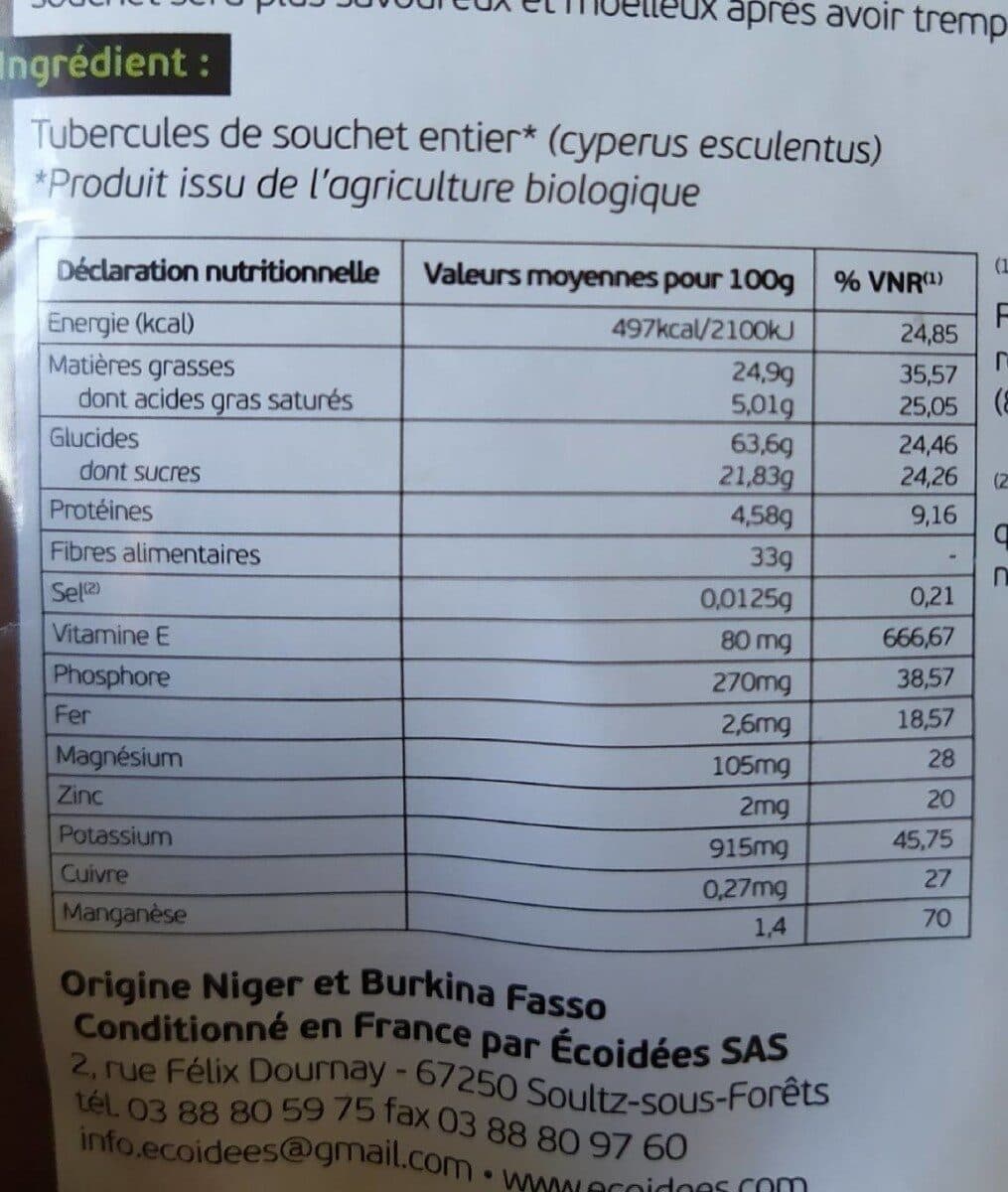 BIOSAGESSE Souchet entier BIO - sachet packshot