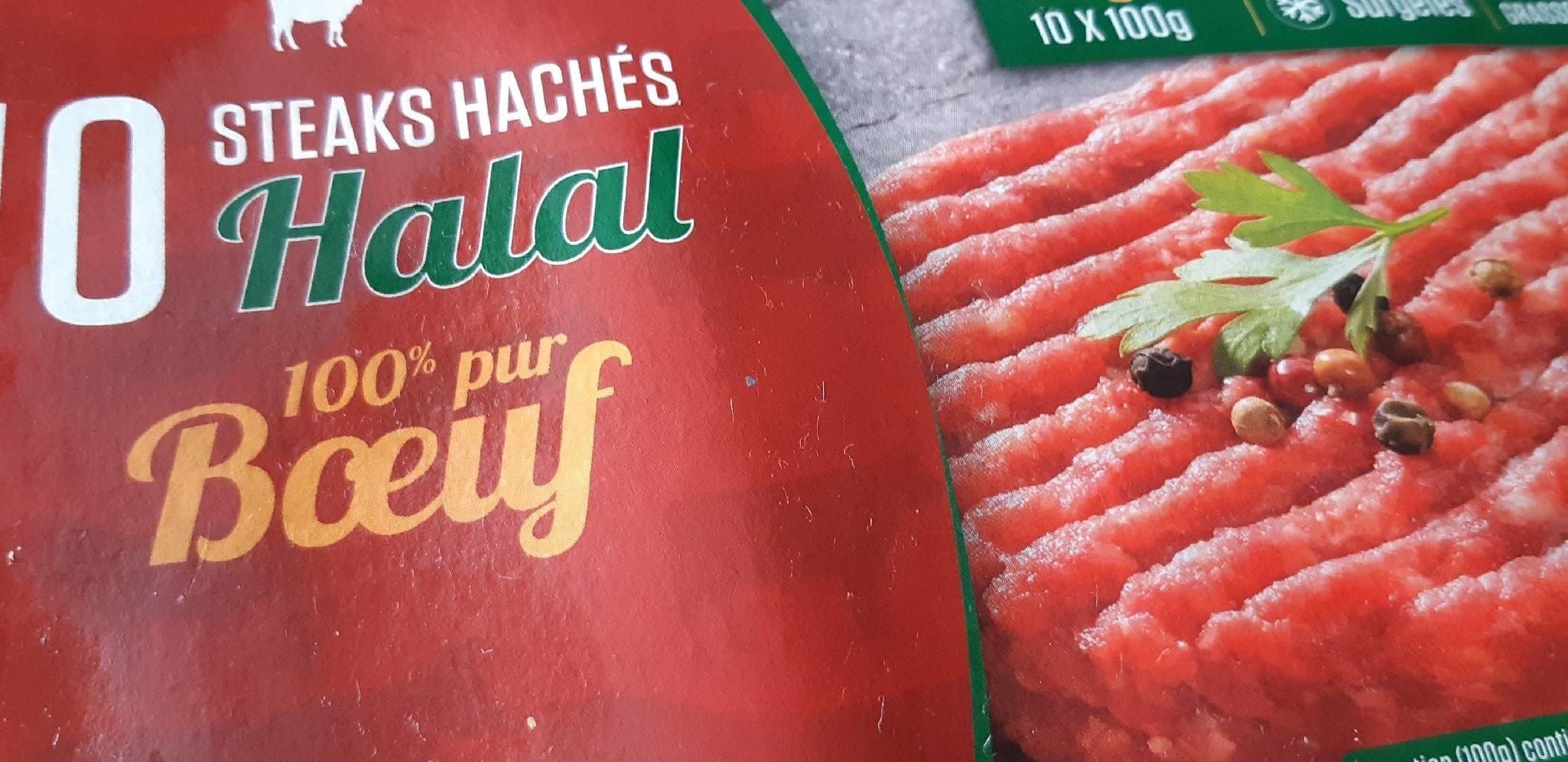 Open Food Facts Steaks hachés Halal packshot