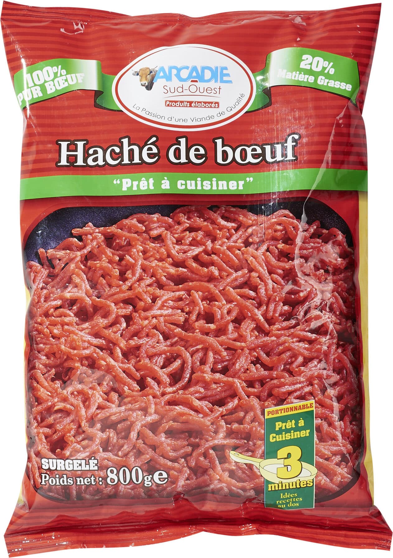 Arcadie Sud-ouest (Discount) Haché de bœuf packshot