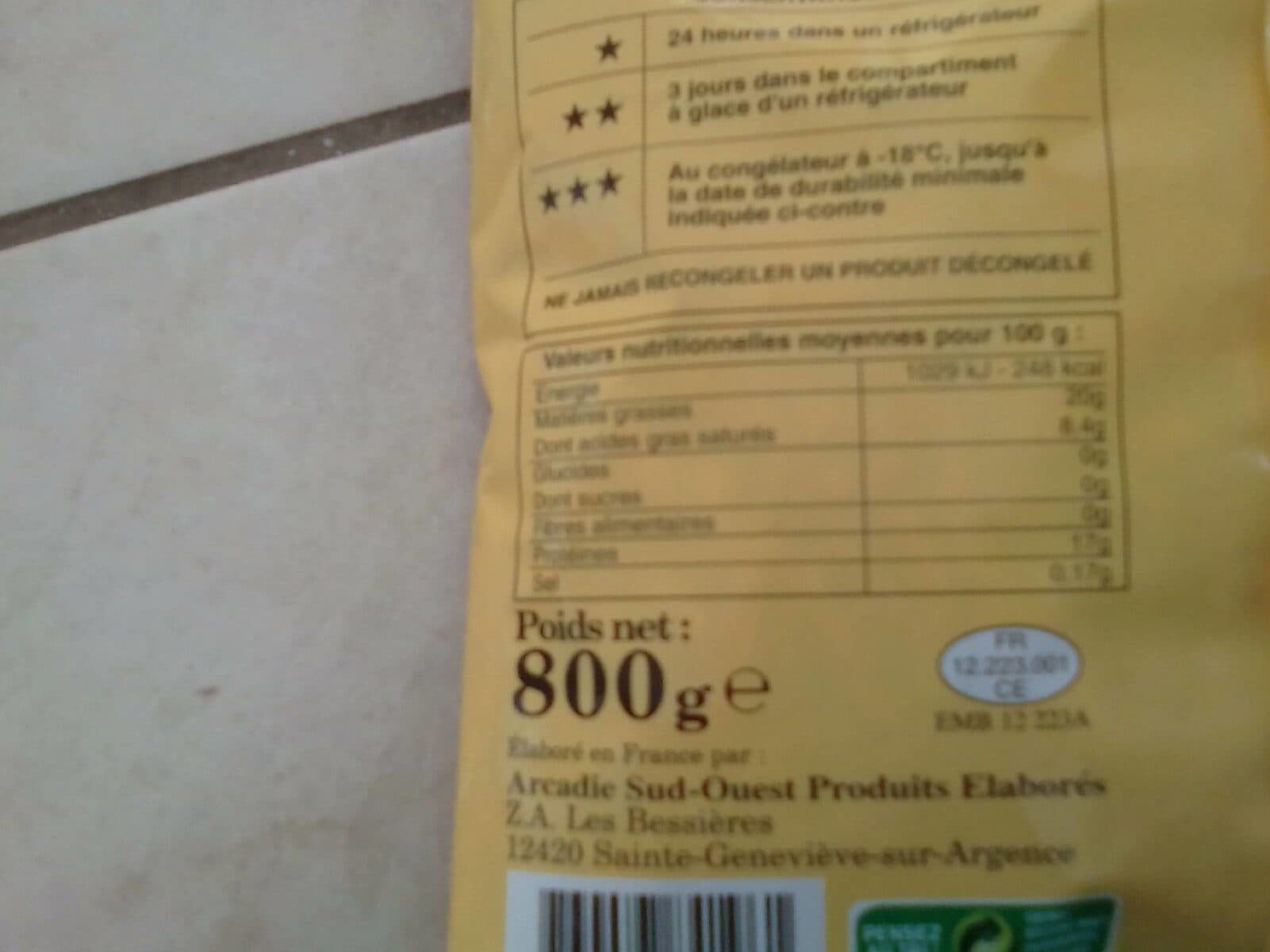 Arcadie Sud-ouest (Discount) Haché de bœuf packshot