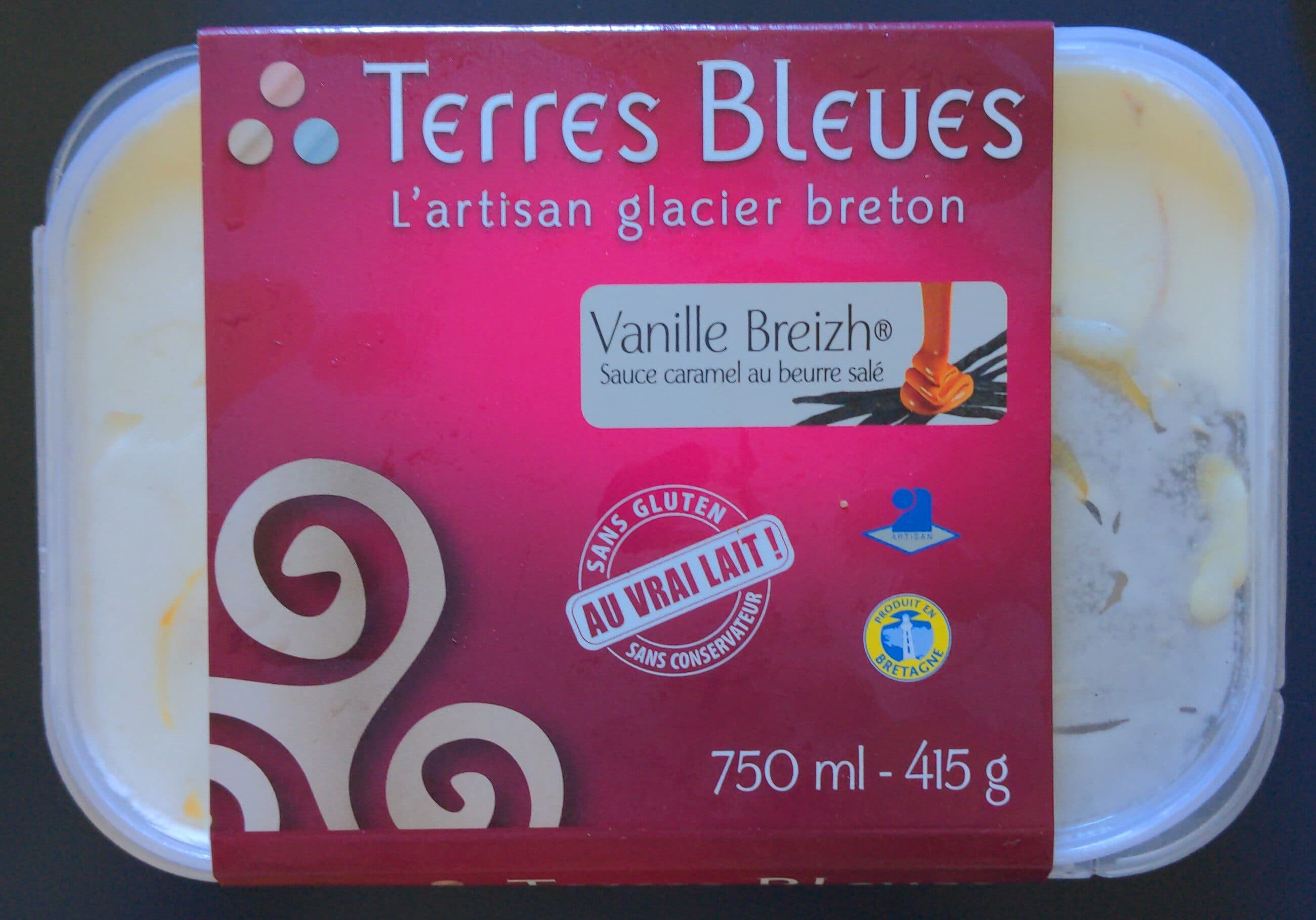 Terres Bleues Caramel au beurre salé packshot