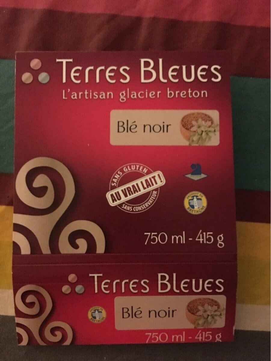 TERRES BLEUES Glace au blé noir packshot