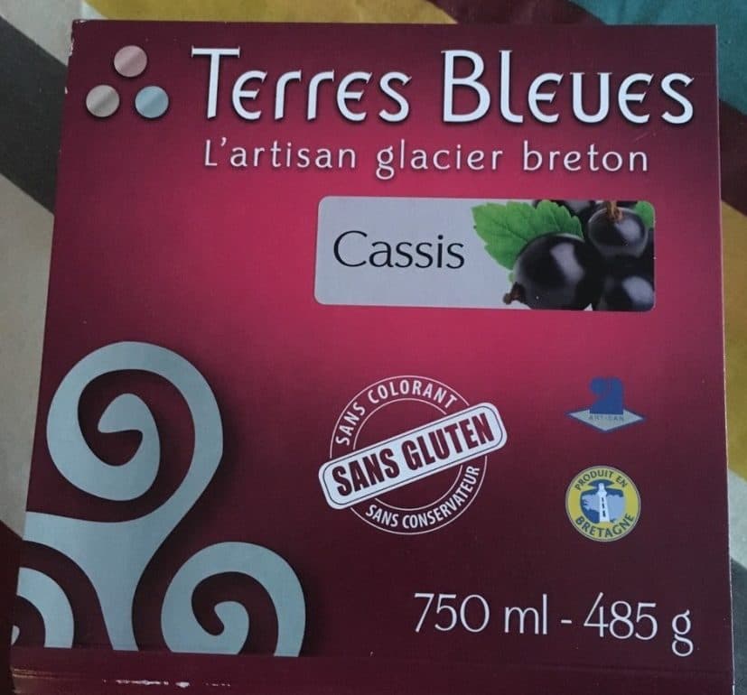 Terres Bleues Glace cassis packshot