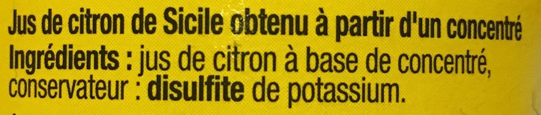 Délicemer Jus de Citron de Sicile à base de concentré packshot