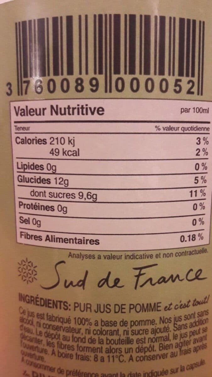 Les Rives De L'aveyron Pur jus de pomme packshot