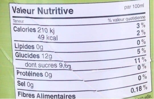 Open Food Facts Jus pétillant de pomme LES RIVES DE L'AVEYRON packshot