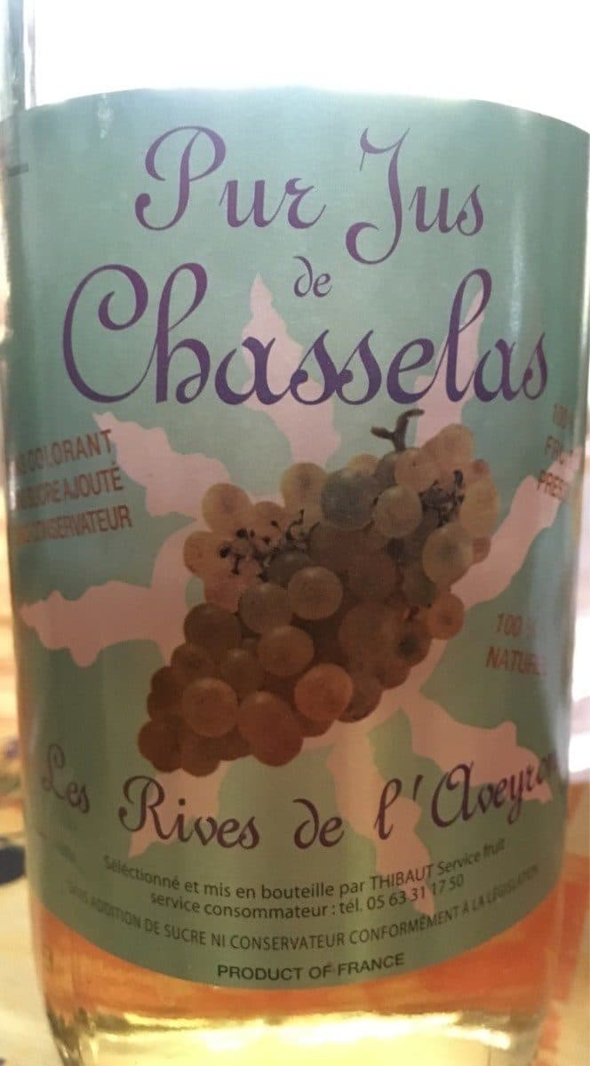 Open Food Facts Pur jus de Chasselas packshot