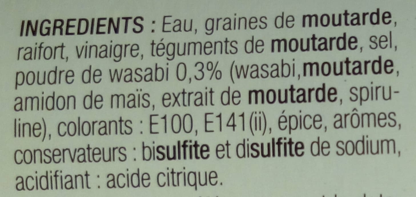 Palais des Mets Moutarde au Wasabi packshot