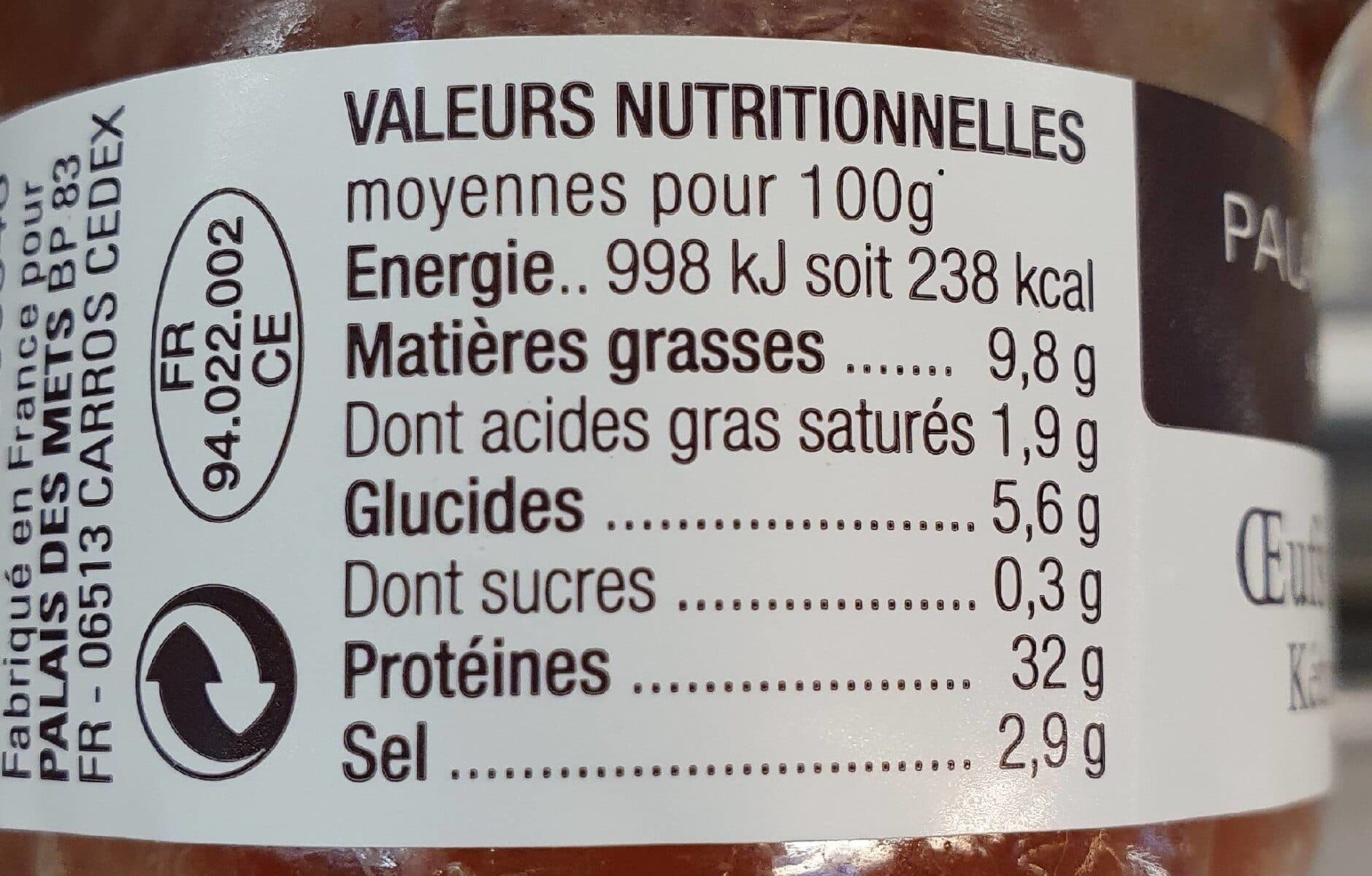 Palais des mets Oeufs de saumon keta du Pacifique packshot
