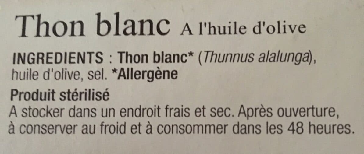 Palais Des Mets Thon blanc a l'huile d'olive packshot