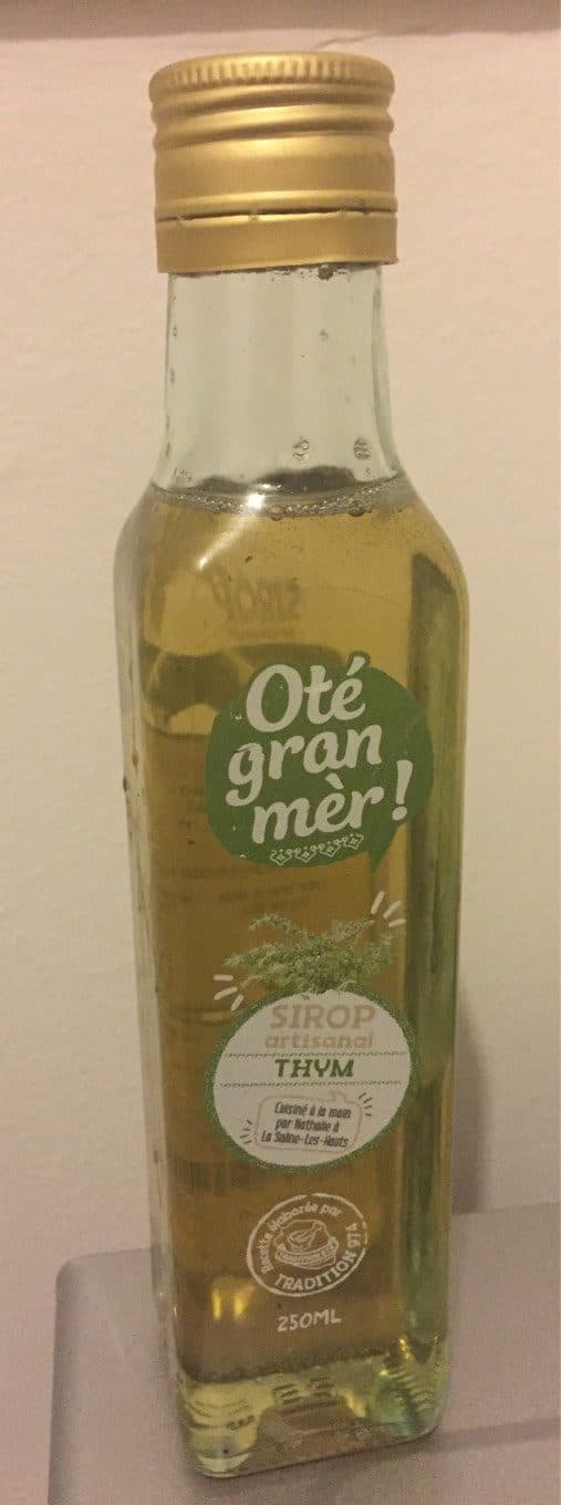 Tradition 974 Sirop artisanal Thym packshot