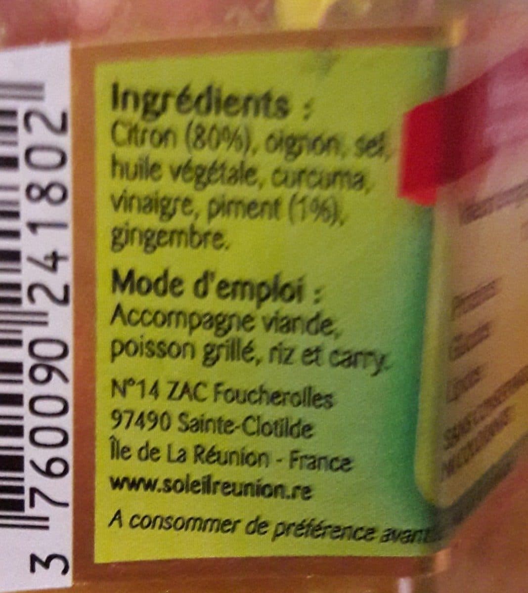 Open Food Facts Achard citron piment packshot
