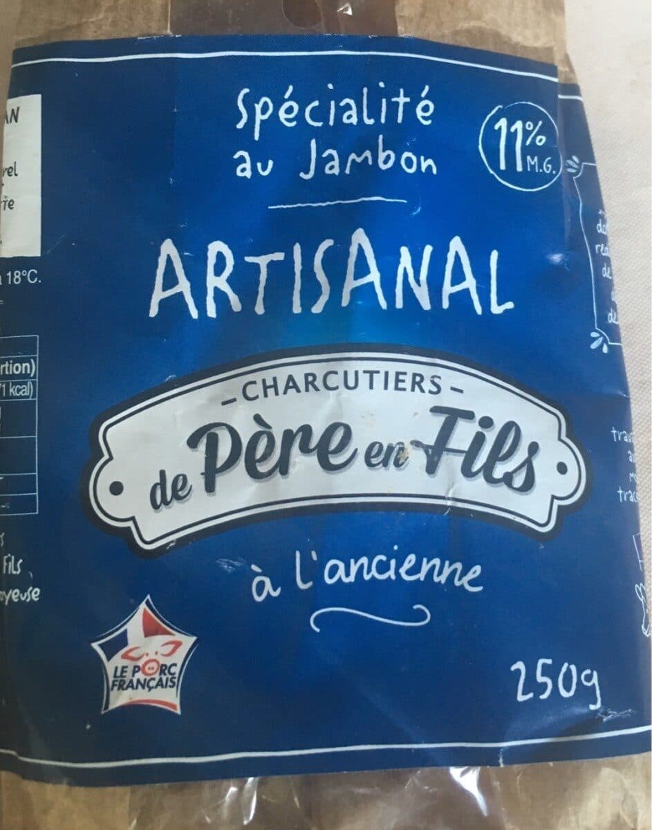 Open Food Facts Spécialité au jambon, artisanal packshot