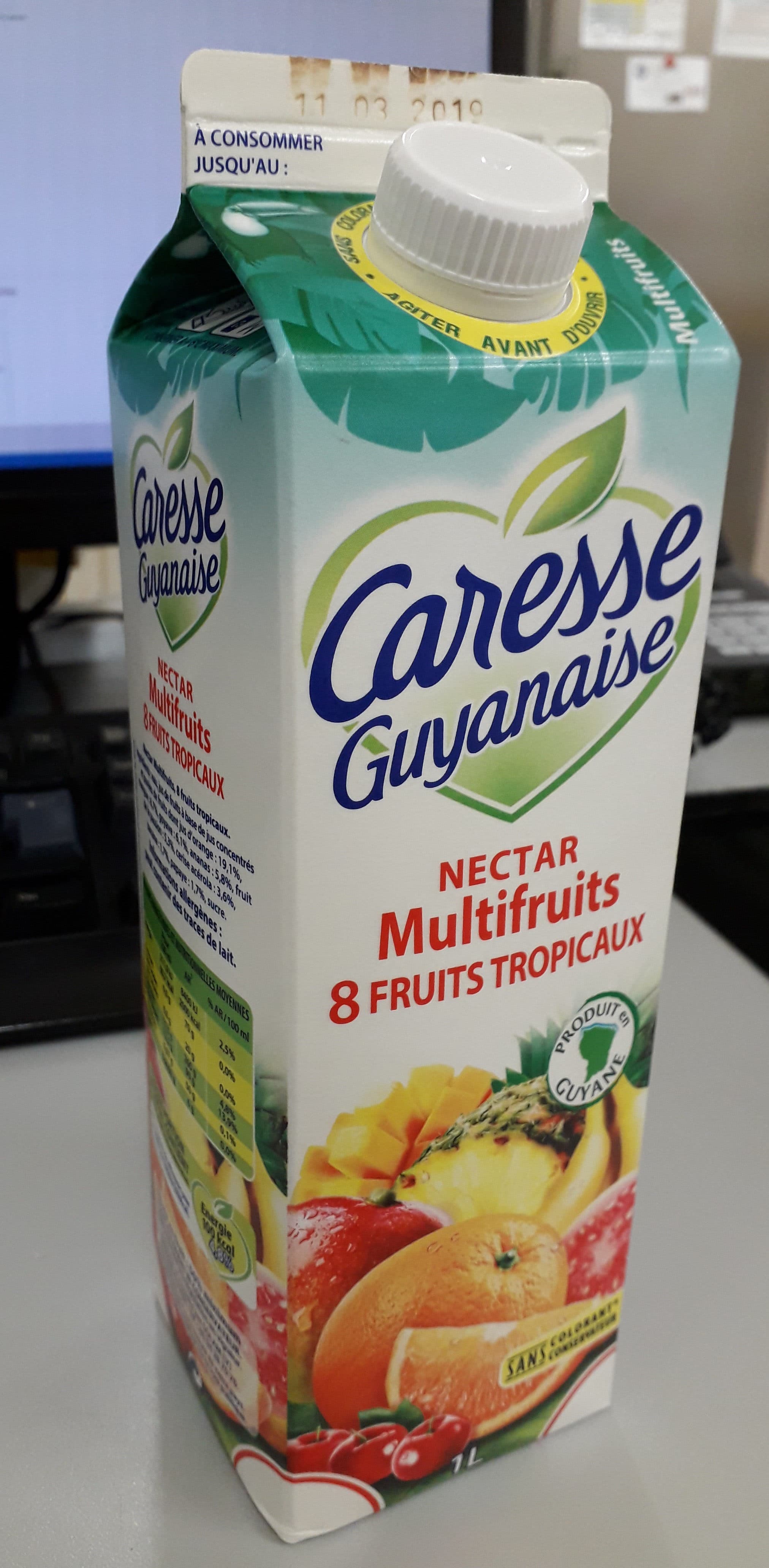 Caresse Guyanaise Nectar Multifruits 8 fruits tropicaux packshot