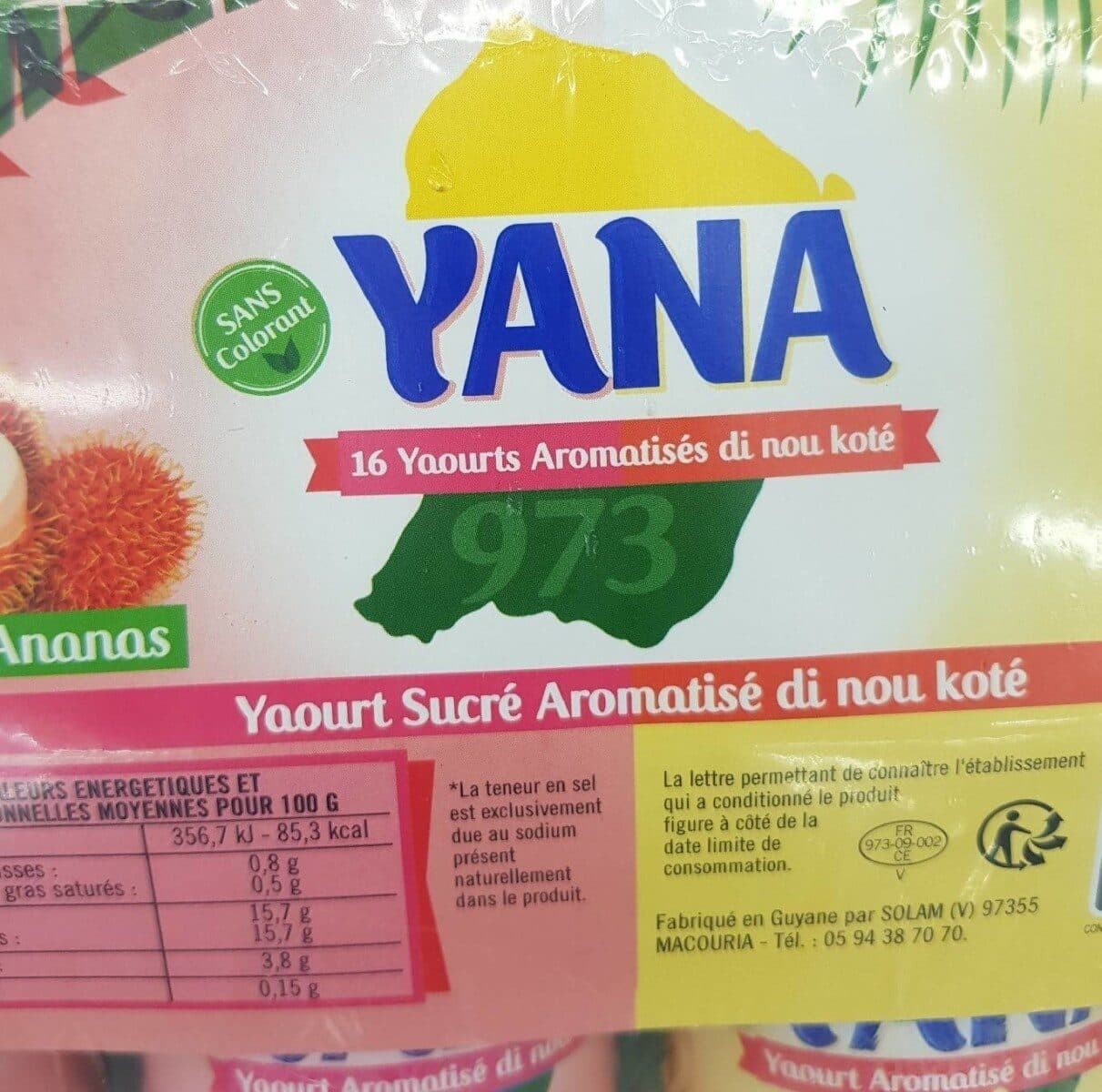 Open Food Facts yaourt aromatisé packshot