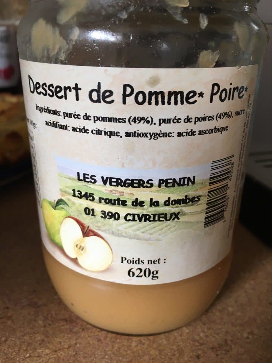 Open Food Facts Dessert pomme poire packshot