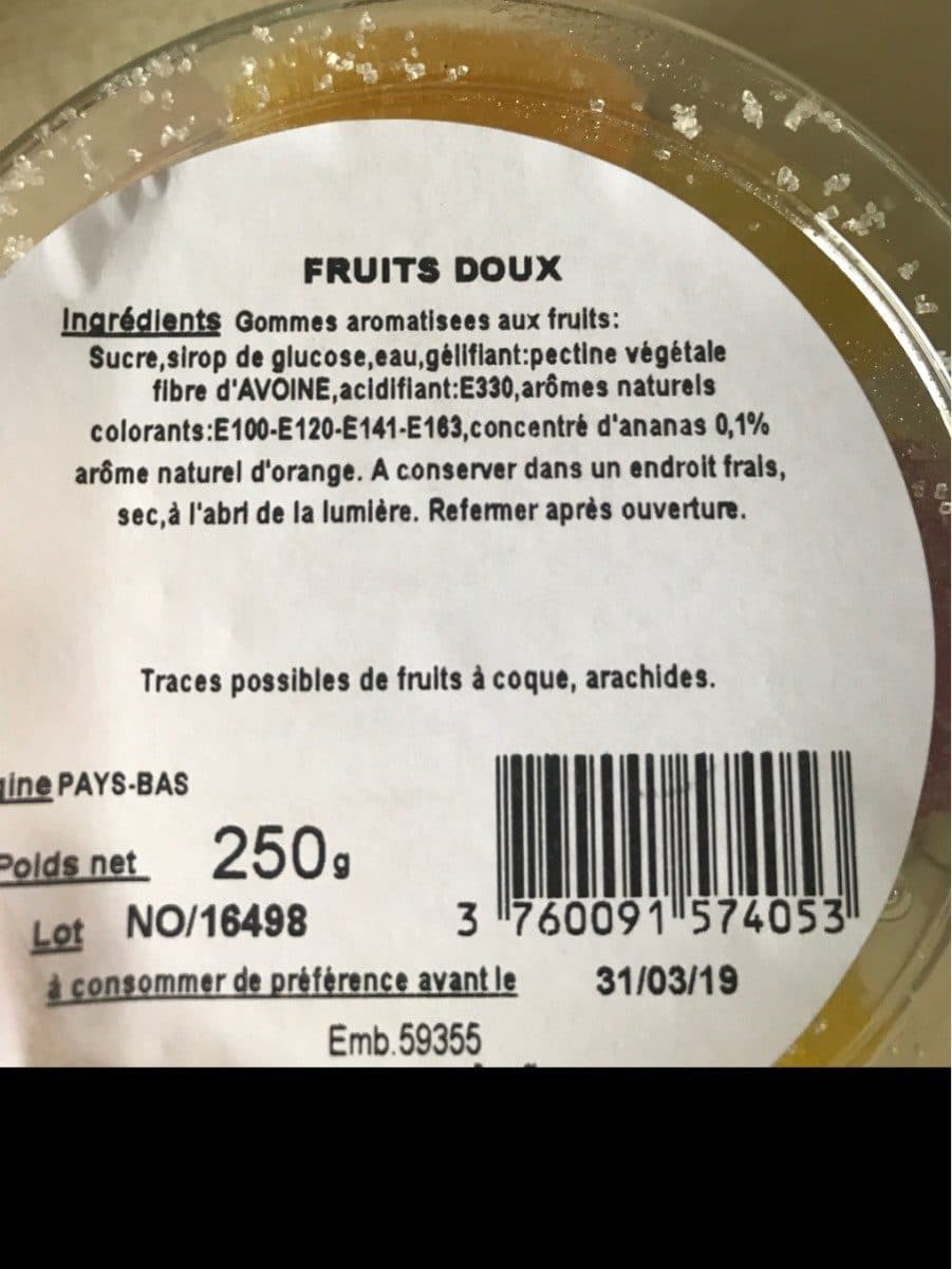 MANOLA Fruits doux packshot