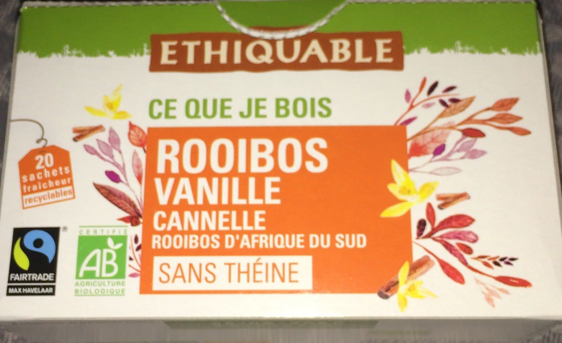 Ethiquable Ethiquable The Rooibos Vanille 40G packshot