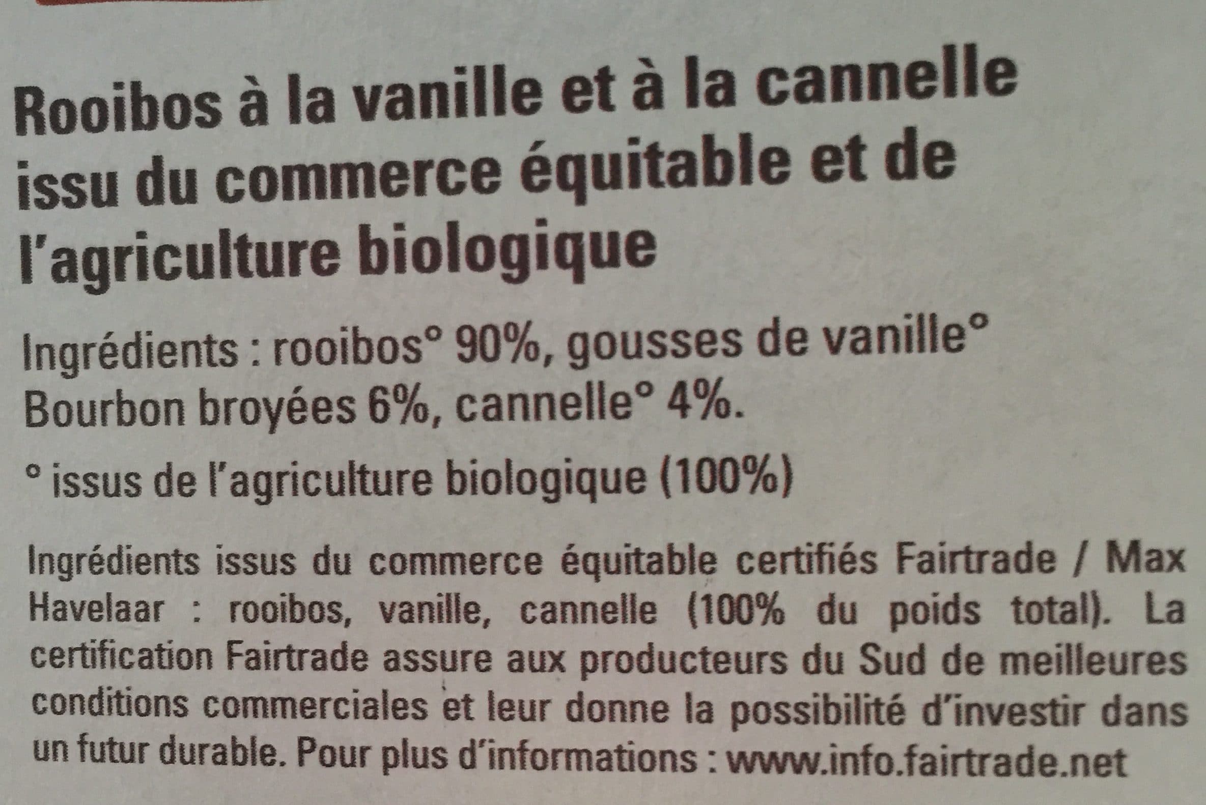 Ethiquable Ethiquable The Rooibos Vanille 40G packshot