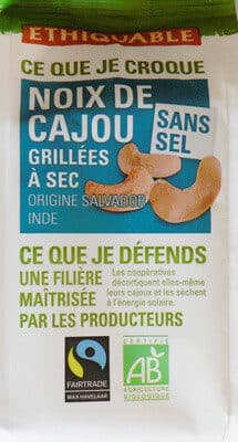 Ethiquable Noix de cajou Sans sel packshot