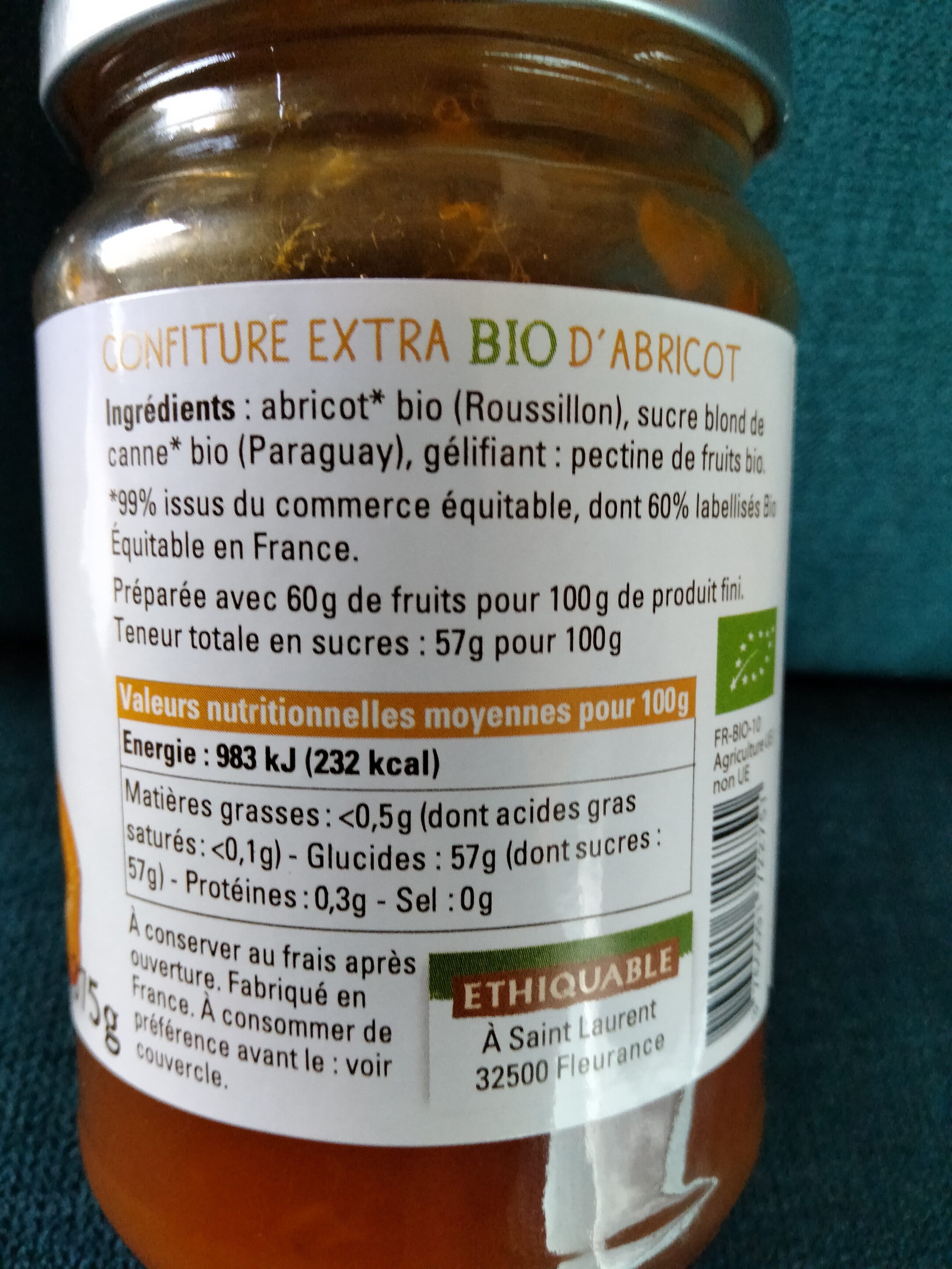 Paysans d ici abricot bio packshot