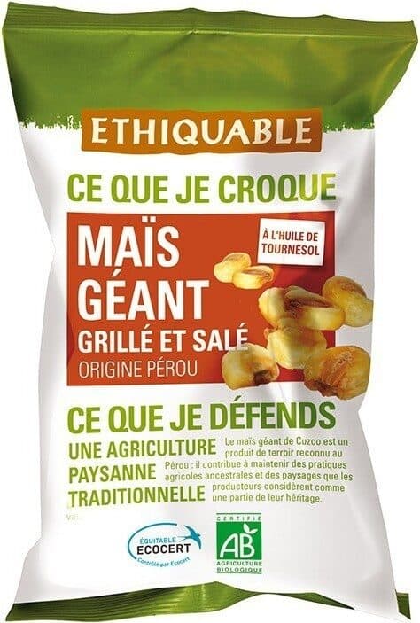 ethiquable Maïs Géant Grillé Et Salé Bio & équitable packshot
