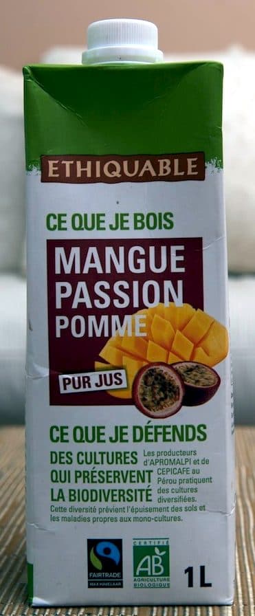 Ethiquable Pur jus Mangue Passion Pomme packshot