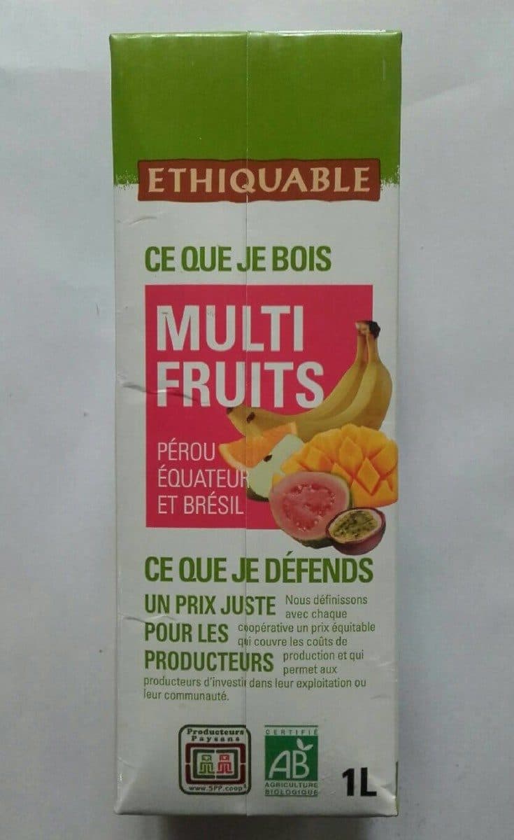 Ethiquable Jus Multifruits packshot
