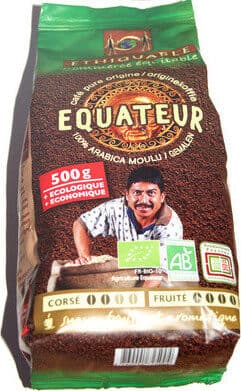 Ethiquable Café equateur arabica moulu de haute altitude packshot
