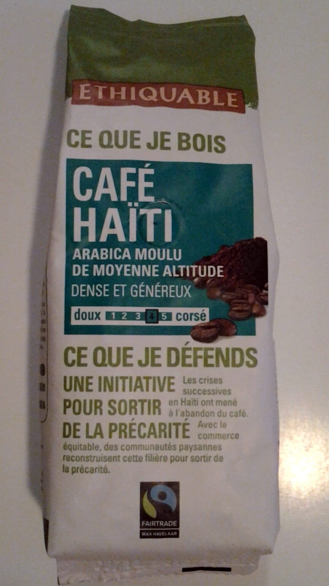 Ethiquable Café moulu Haïti packshot