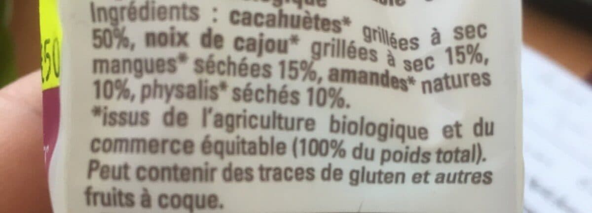 Ethiquable Mélange énergie à Croquer Fruits Secs Et Superfruits packshot