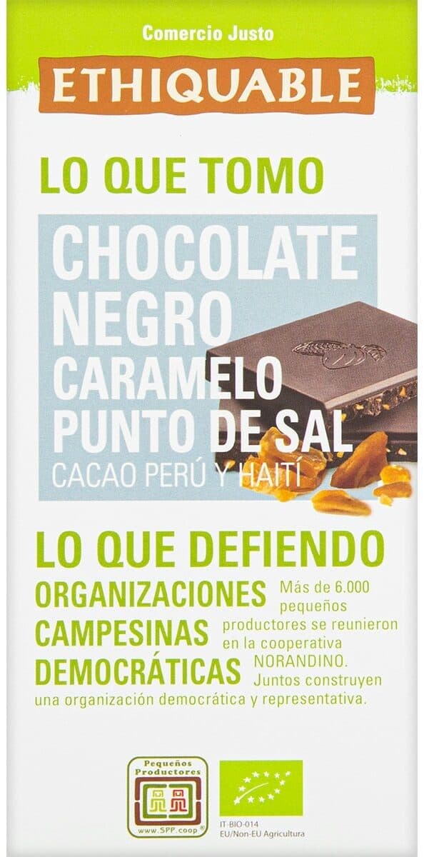 Ethiquable Chocolate negro caramelo punta de sal packshot
