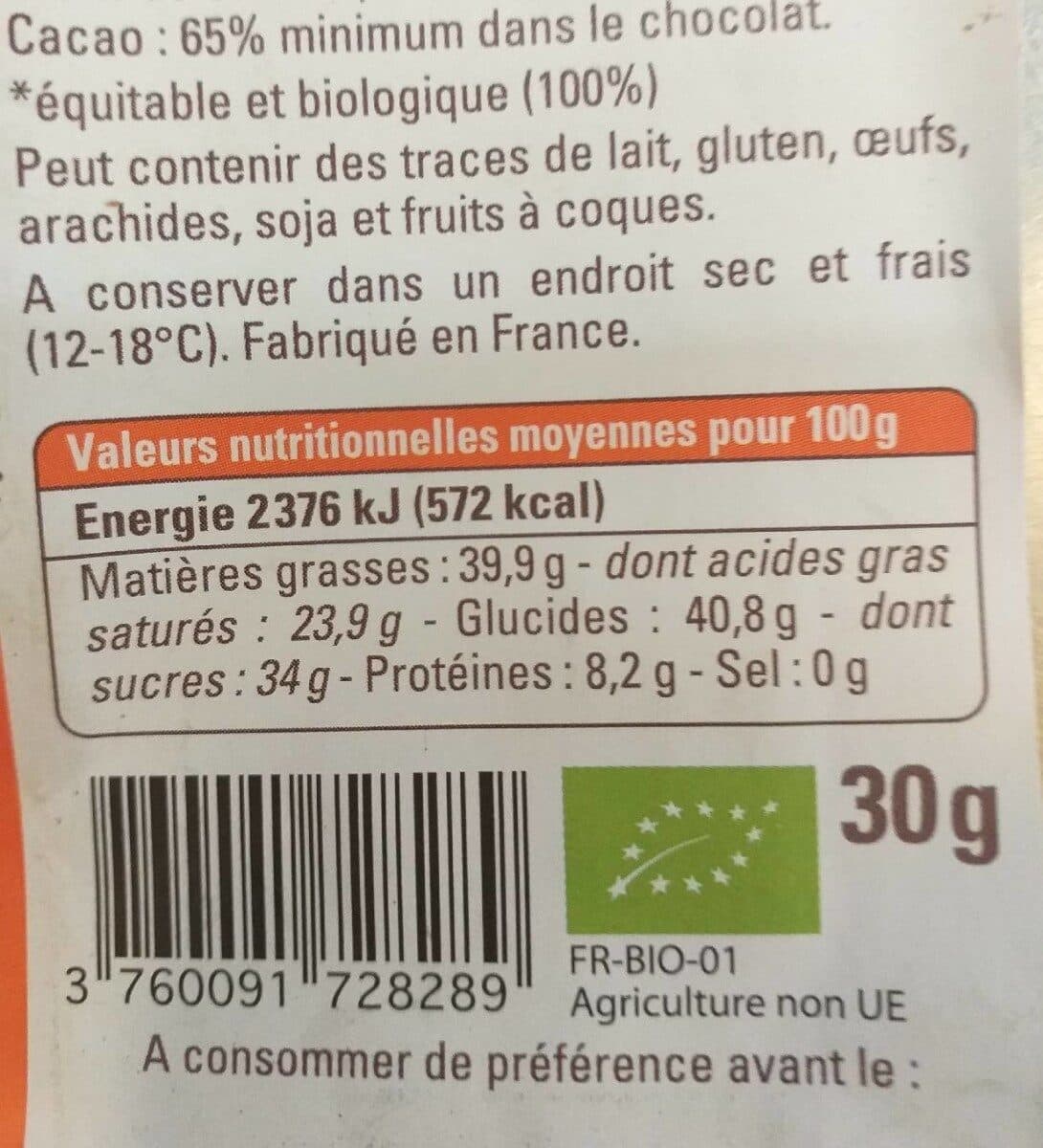 Ethiquable Noir Pérou 65% packshot