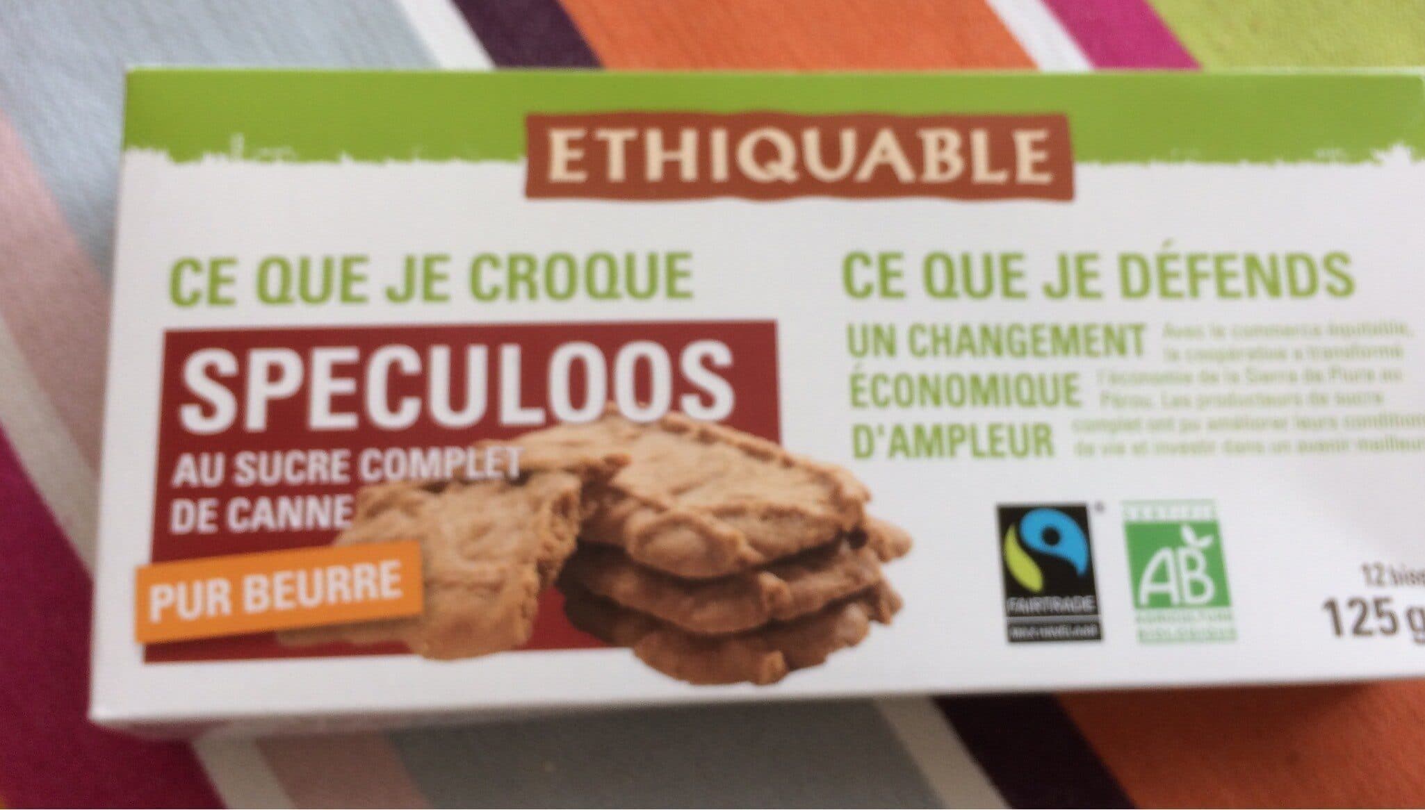Ethiquable Speculoos Au Sucre Complet de Canne Bio packshot