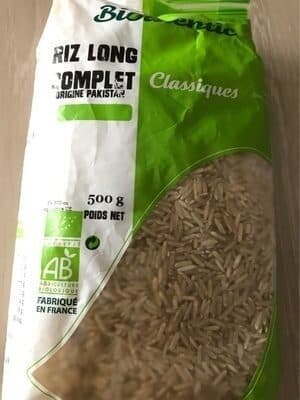 Biothentic Biothentic Riz Long 1 / 2 Complet 1Kg packshot