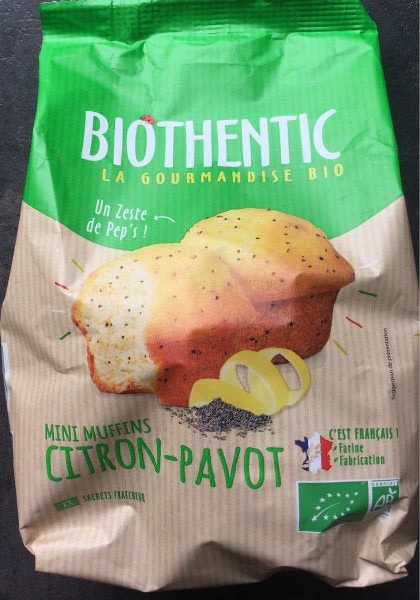 biothentic Mini muffins Citron-Pavot packshot