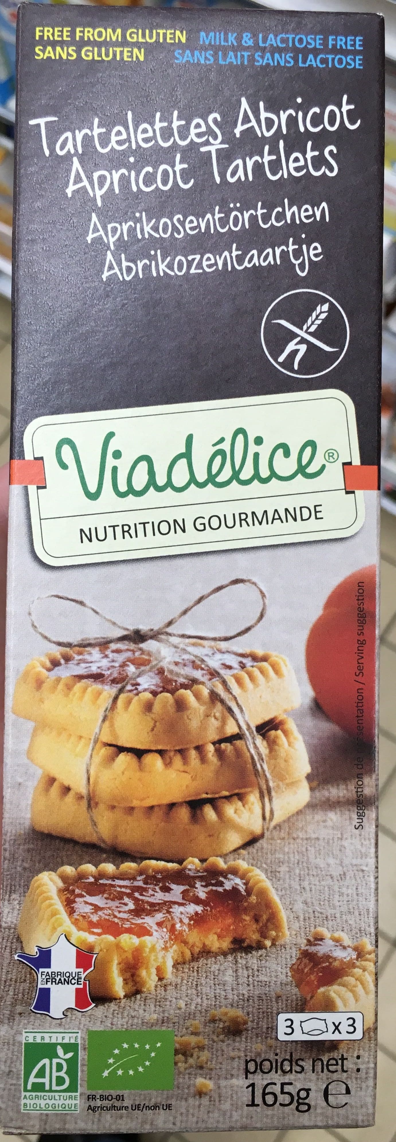 Viadélice Tartelettes Abricot packshot