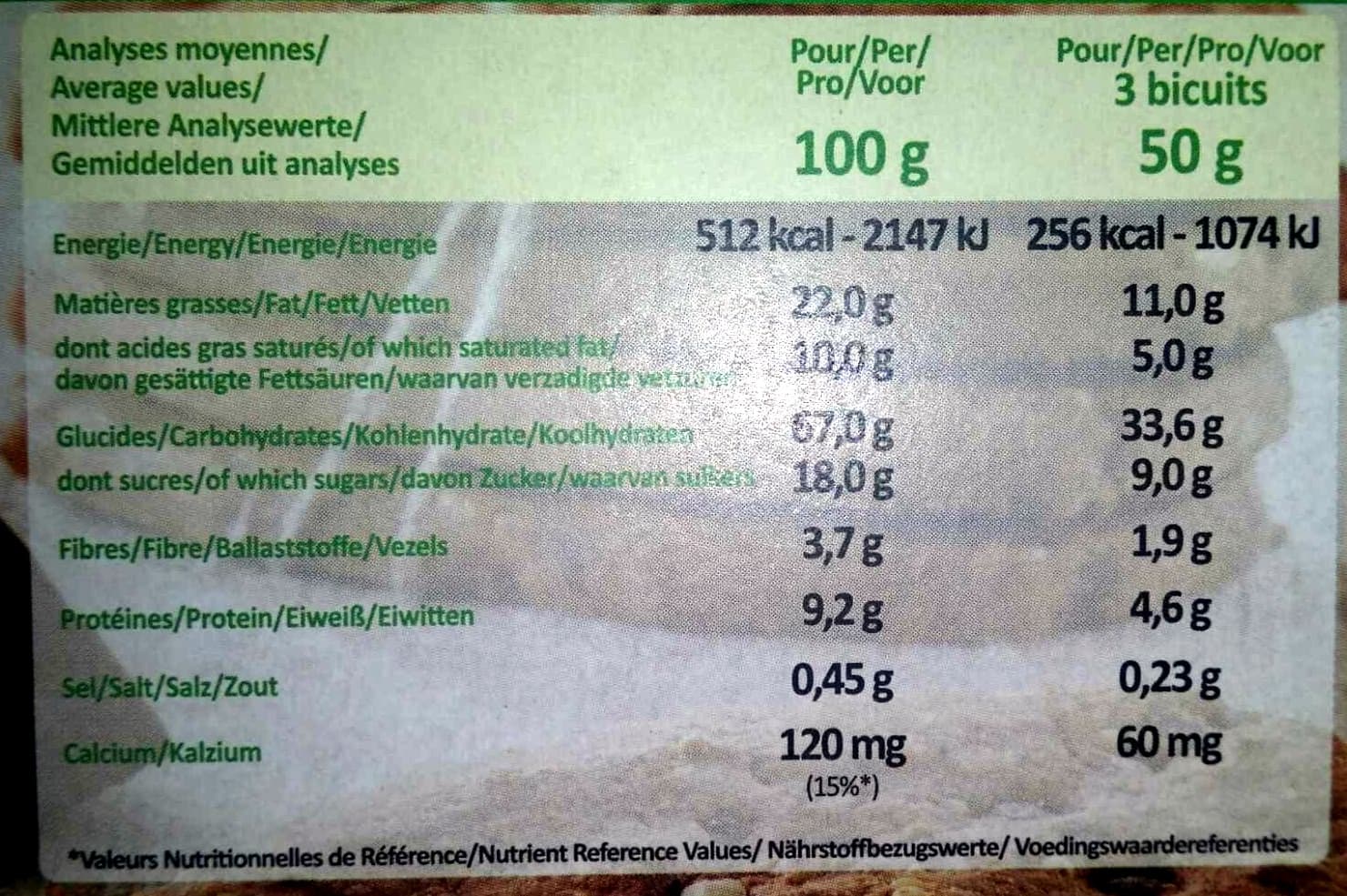 Viadélice Biscuits petit déjeuner Chocolat & Graines bio packshot