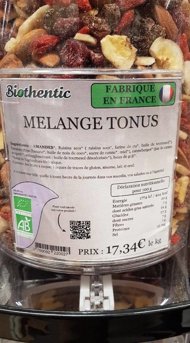 Biothentic Mélange tonus packshot