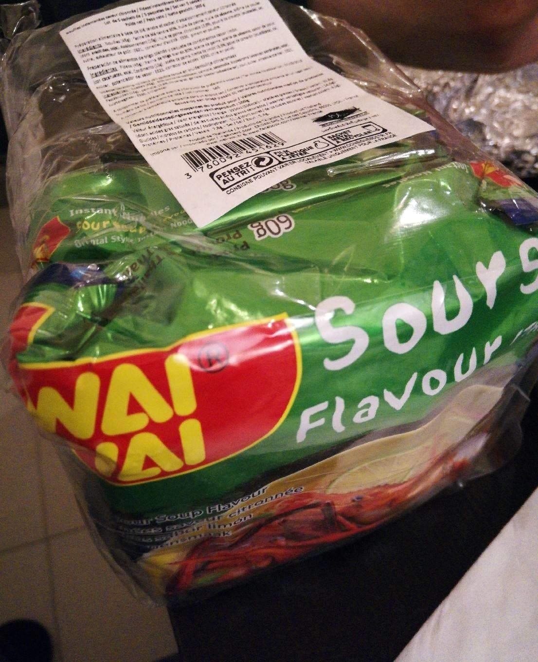 Wai wai 5X60G Nouille Saveur Citron Wai Wai packshot