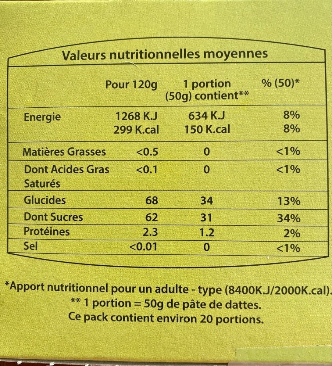 Sudaco Pâte de dattes d'Algérie packshot