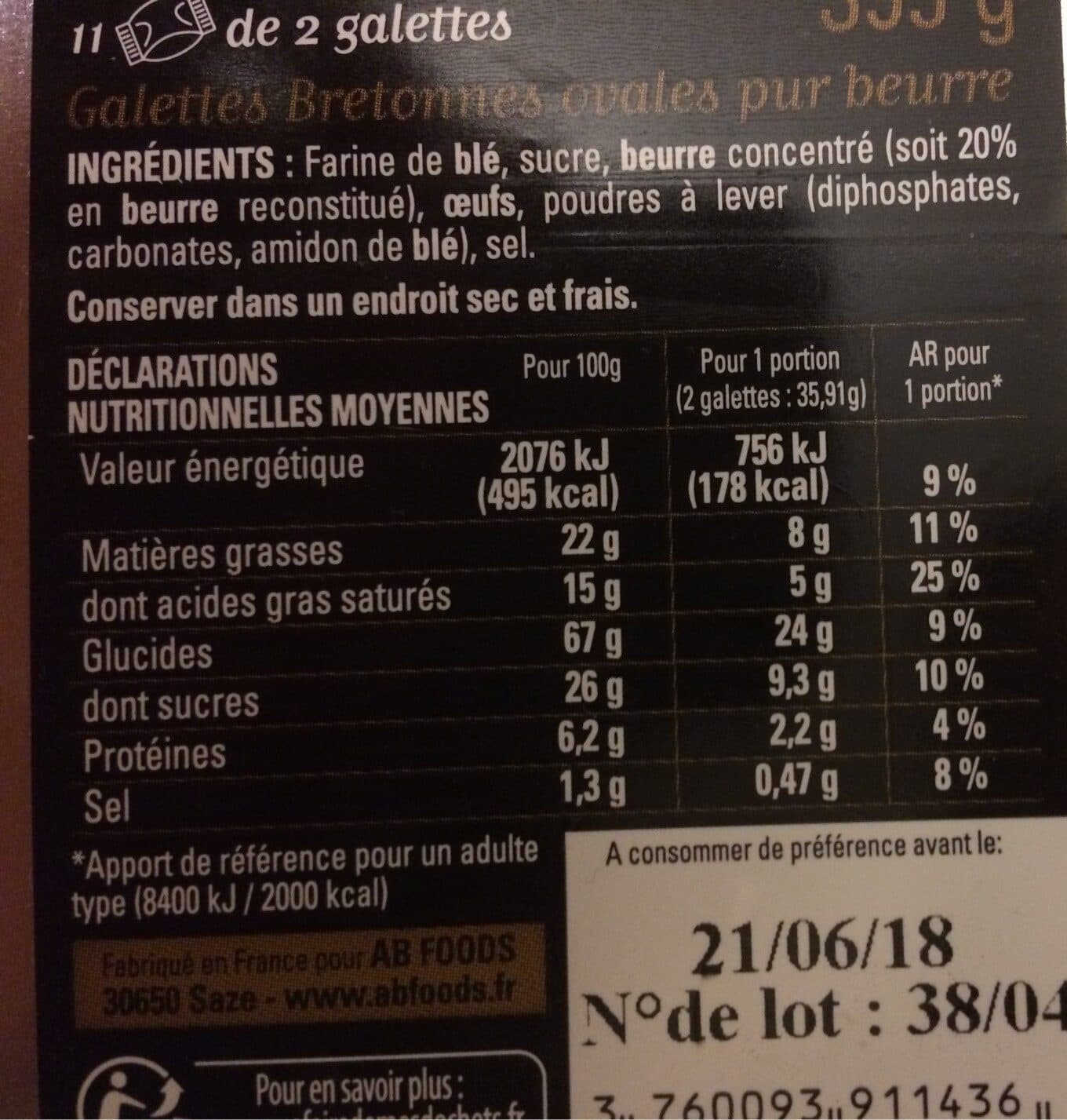 C’tro Bon Galettes bretonnes pur beurre packshot