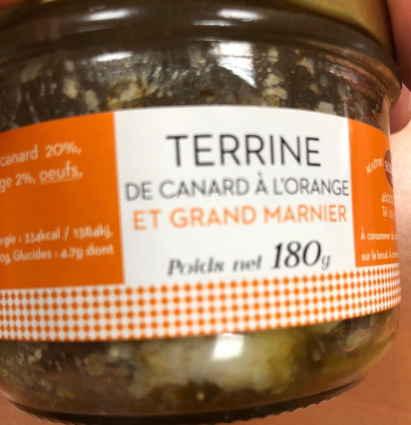 Sudreau Terrine de canard a l’orange et grand marnier packshot