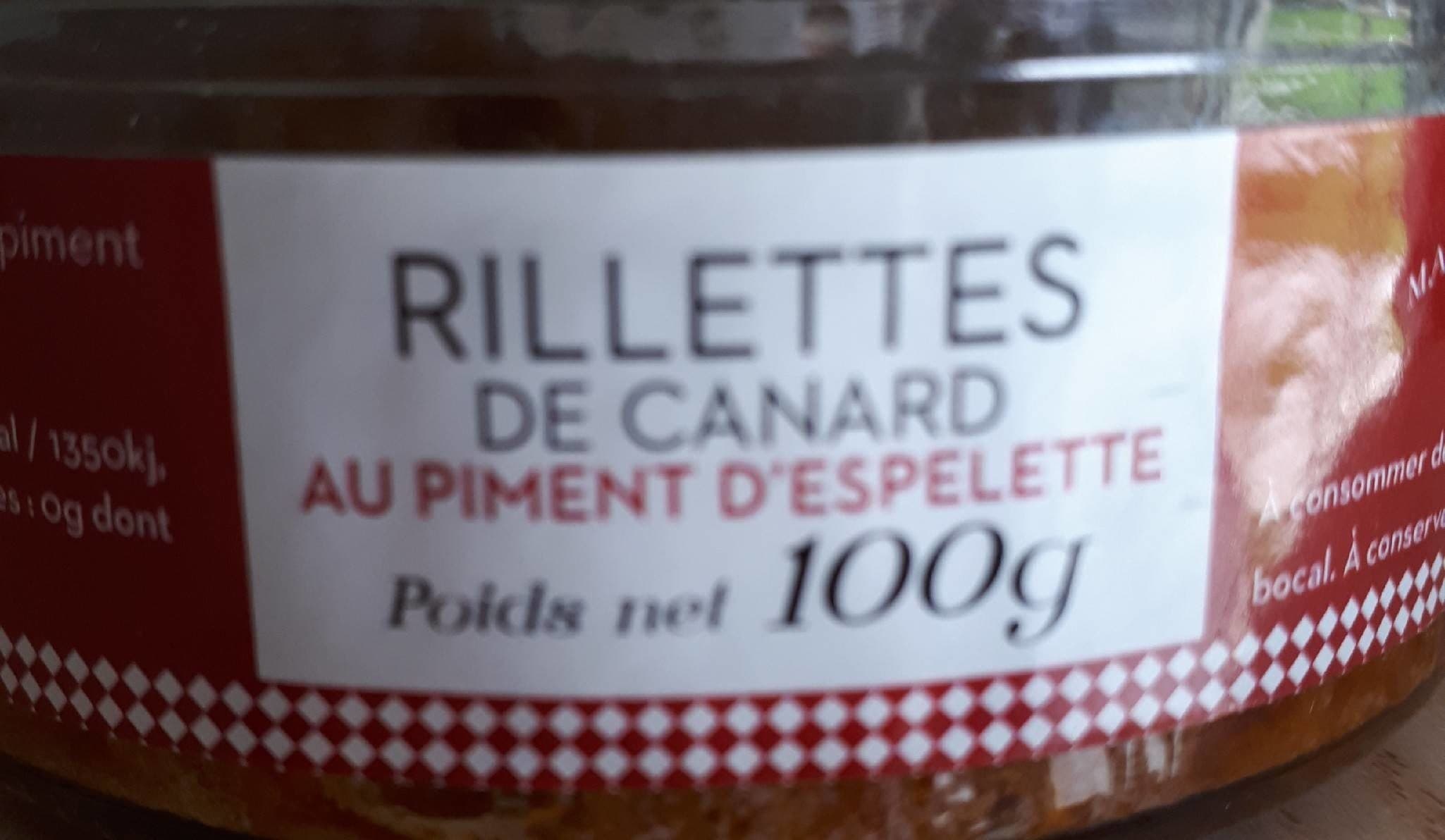 Sudreau Rillette de canard au piment d'espelette packshot