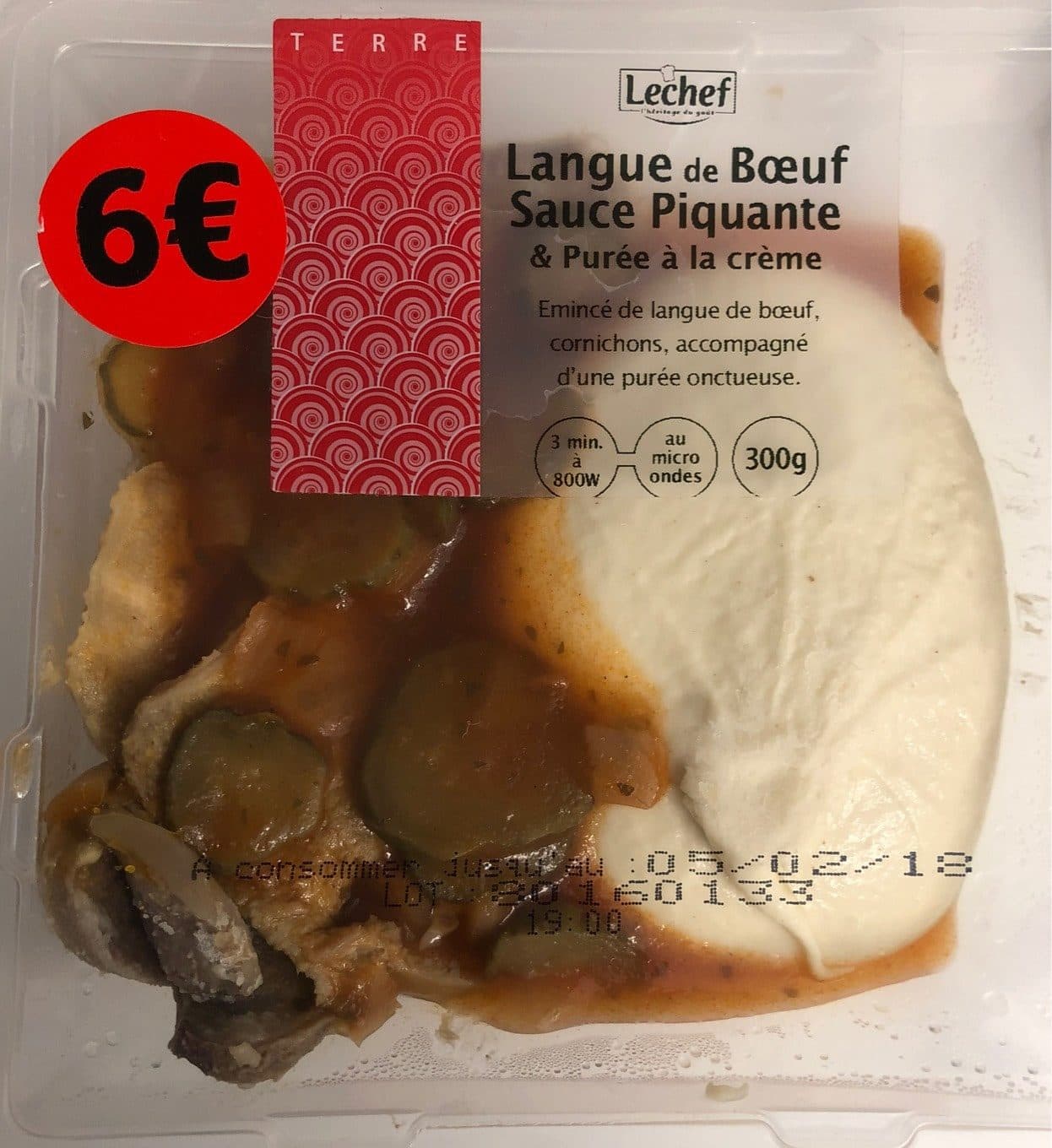 Le Chef Langue de boeuf sauce piquante packshot