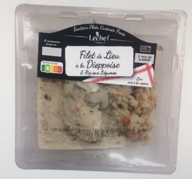 Lechef Filet de lieu à la Dieppoise packshot