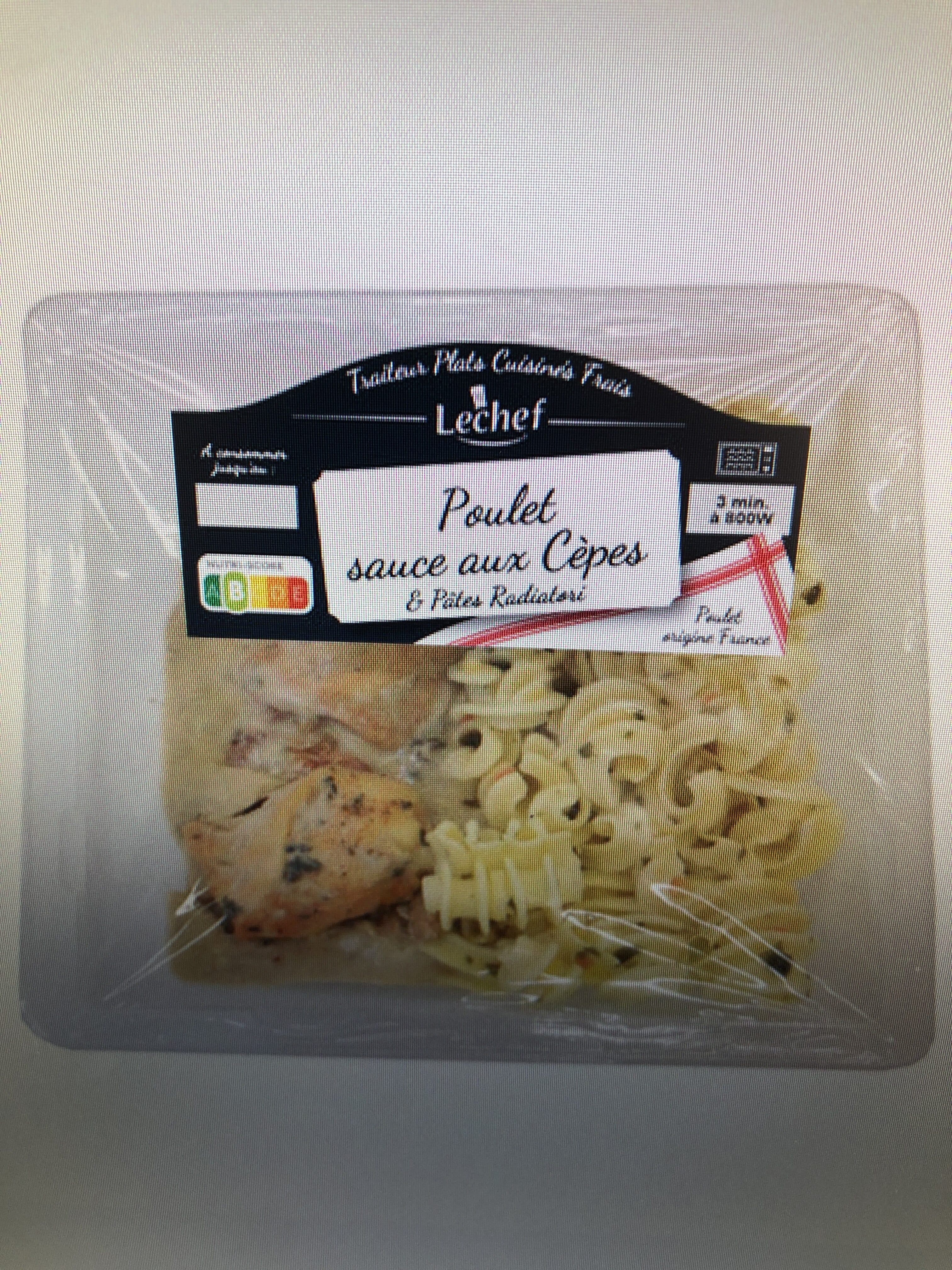 Lechef Poulet marine sauce aux cèpes packshot