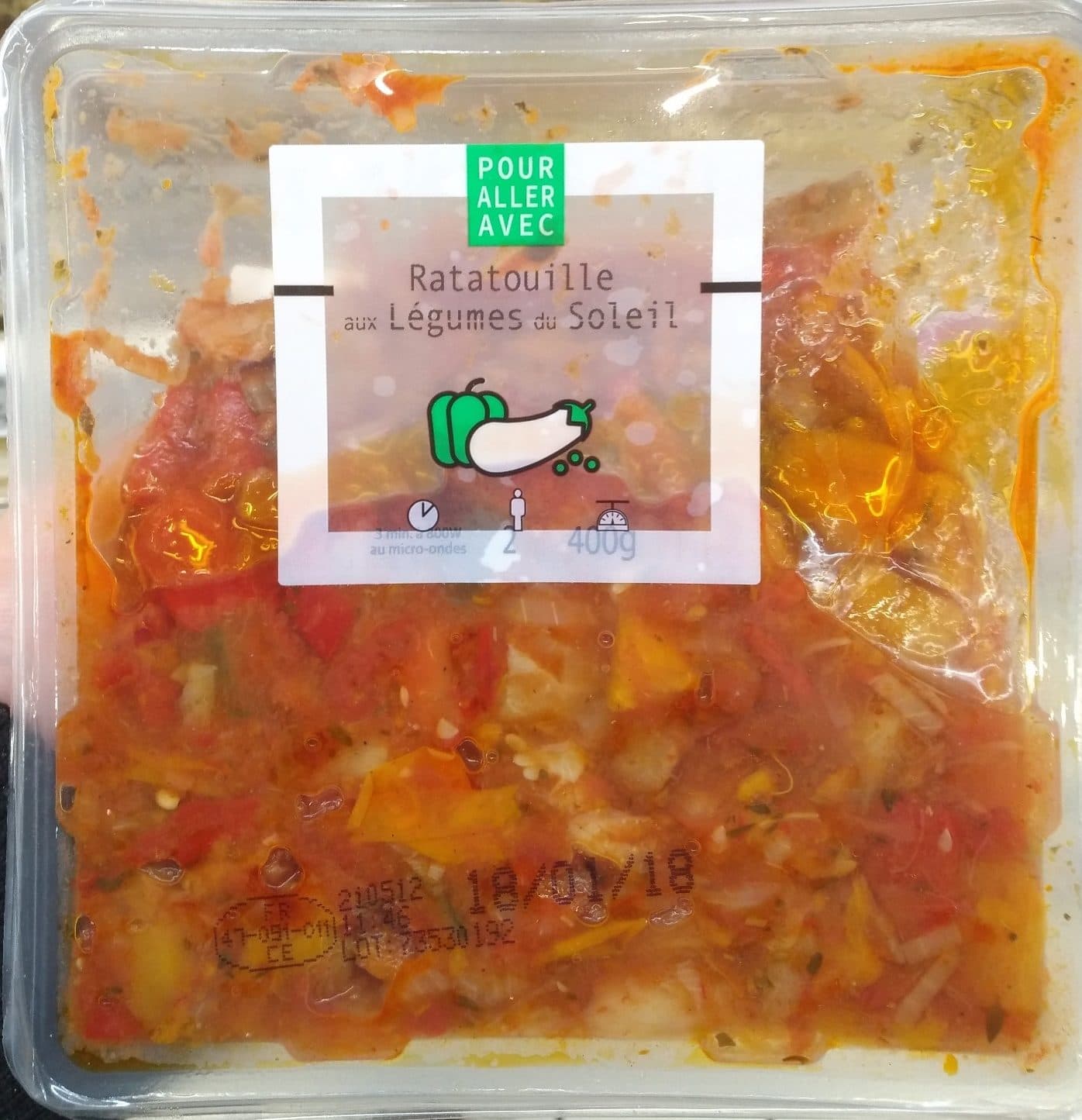 Lechef Ratatouilles aux Légumes du Soleil packshot